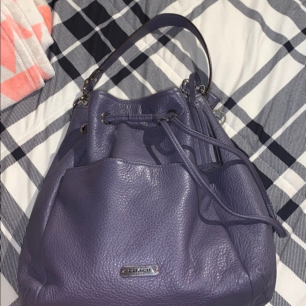 Coach Purple Bucket Shoulder Bag